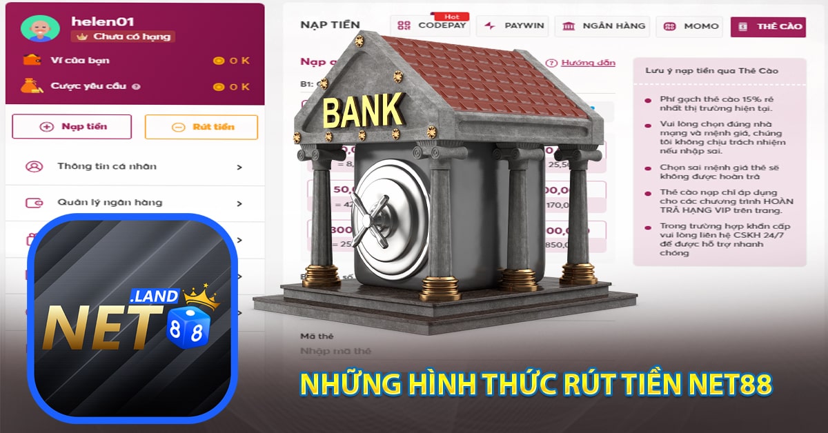 Những hình thức rút tiền