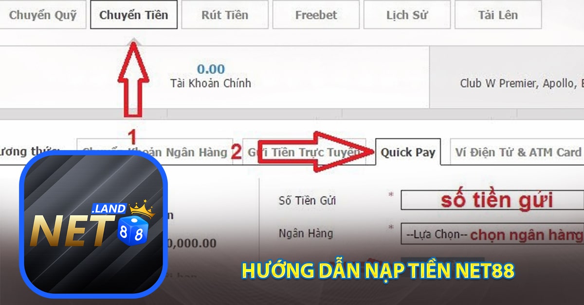 Hướng dẫn nạp tiền