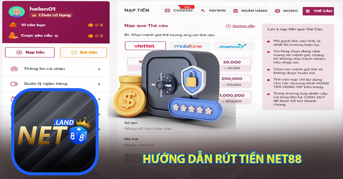 Hướng dẫn rút tiền